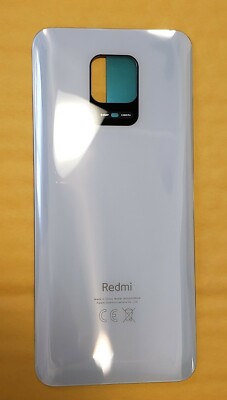  OEM Xiaomi Redmi Note 9 pro/note 9s Glass Battery Back Door Cover white 