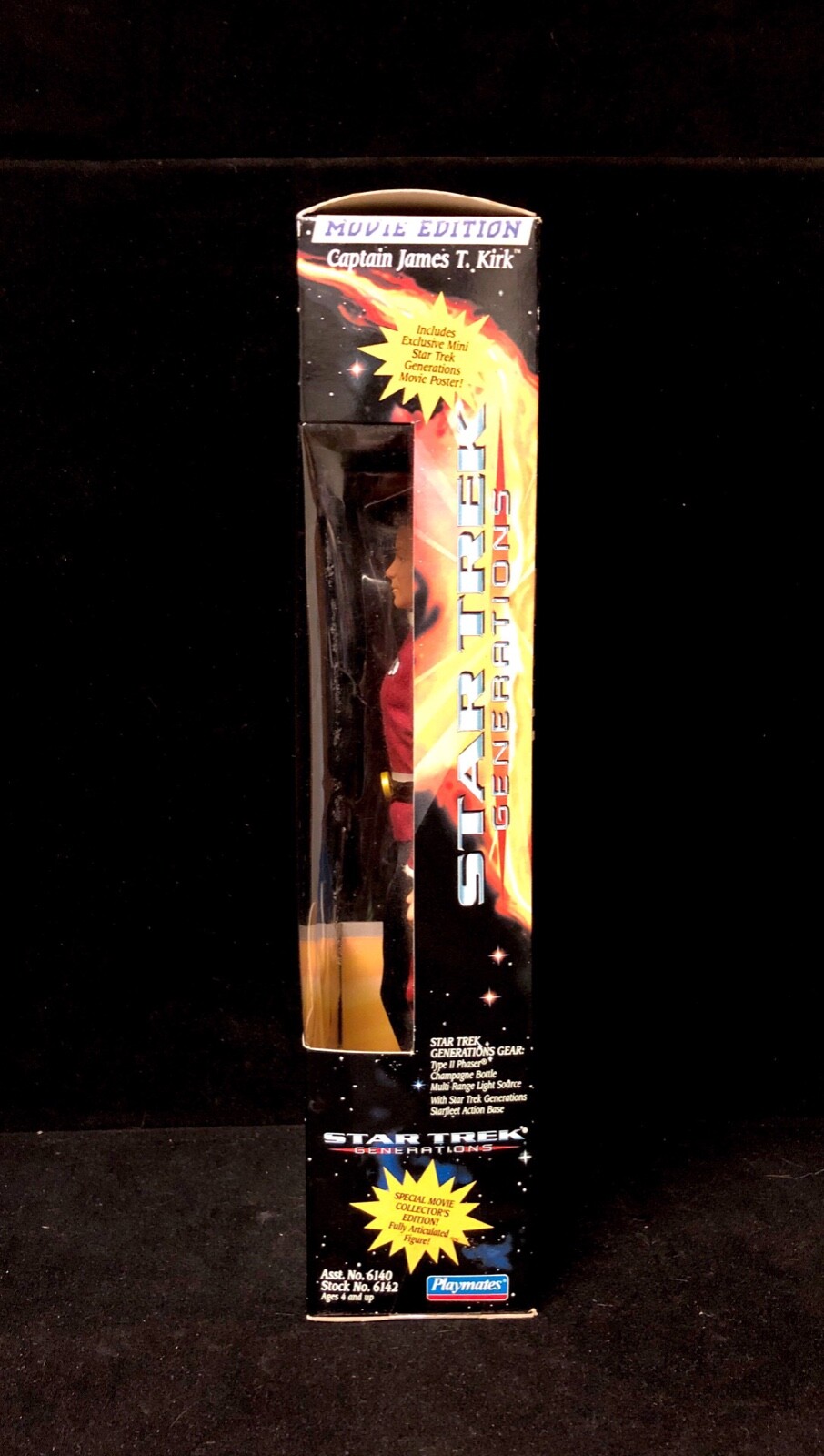 Vintage 1994 Star Trek Generations Captain James T. Kirk Playmates Movie Edition