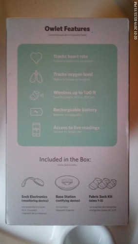 Owlet Smart Sock 2 Baby Monitor