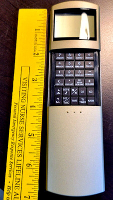 Vintage GLOBAL multi-function WORLD TRAVEL CALCULATOR TIME CURRENCY CONVERTER