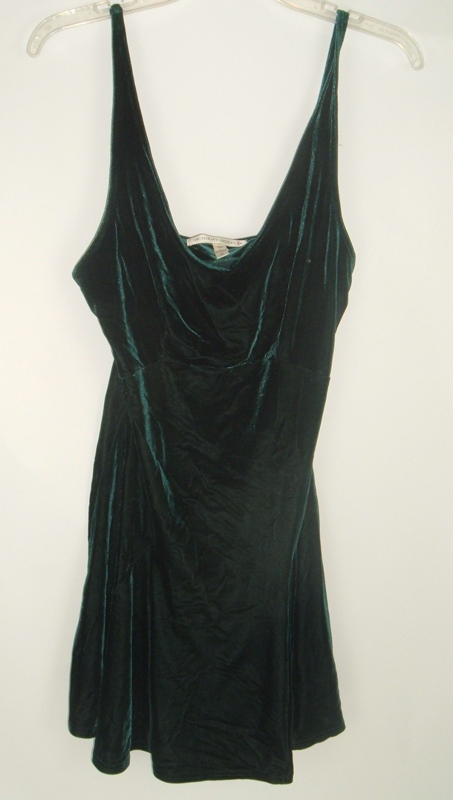 VICTORIAS SECRET Dress Green Velvet Holiday Slip Skater Size XS