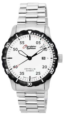 Pre-owned Zeppelin Eurofighter Typhoon Automatic Diver's 7268m-5 Men's Watc