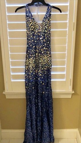 Blue Sparkly Prom Dress