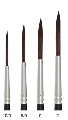 Trekell Onyx Synthetic Squirrel Short Handle Artist Brushes For Watercolor Paint