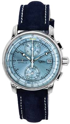 Pre-owned Zeppelin 100 Jahre Chronograph Quartz 86704 Men's Watch