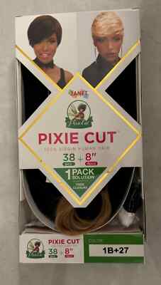 JANET PIXIE CUT 38PCS + 8'' (4PCS ) #1B +27