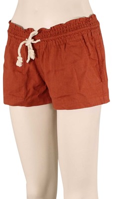 

Льняные шорты Roxy Oceanside — запеченная глина — новинка, Коричневый