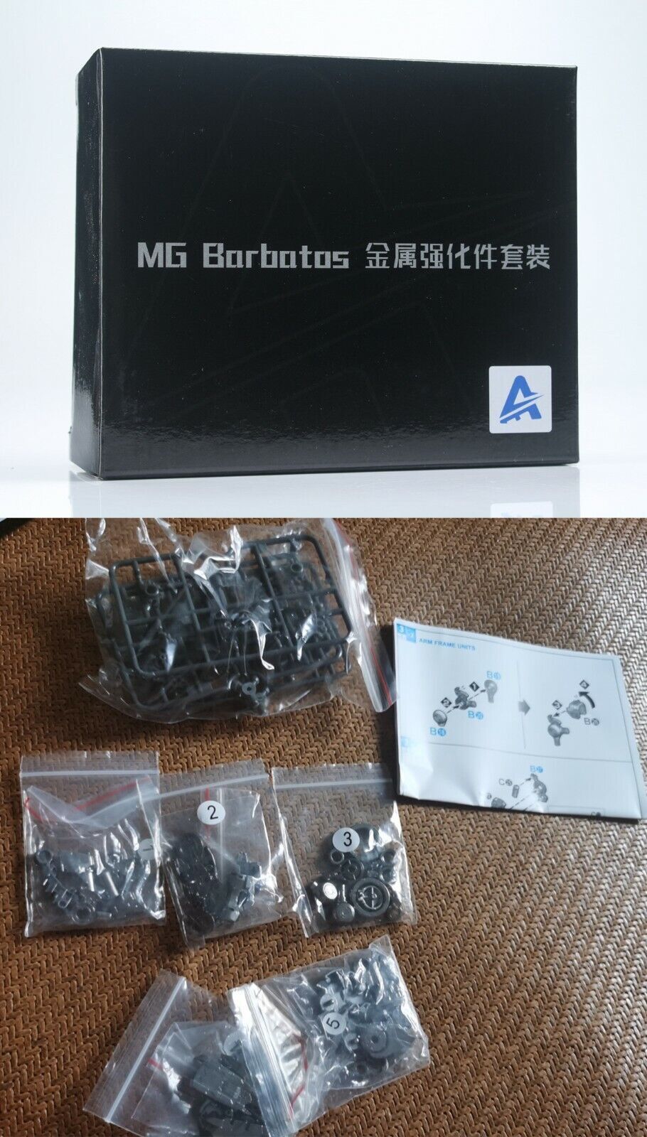 for MG 1/100 Barbatos IBO ACE Model Metal+Plastic Replacement Repair Parts Set