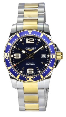 Longines HydroConquest Blue Dial Automatic Diver L3.742.3.96.7 300M Mens Watch