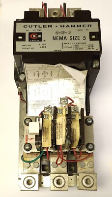 EATON CUTLER HAMMER A10GN0AB 120 VAC Size 5 A10GN0 Starter Citation Series