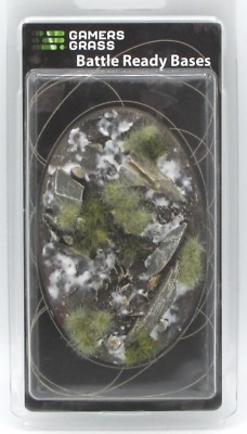 Gamers Grass GGB-WO105 Winter Base Oval 105mm [x1] (Battle Ready Bases) Ellipse