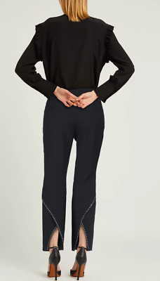 NWT Liu Jo cutout pants made in Italy black stretch size 6