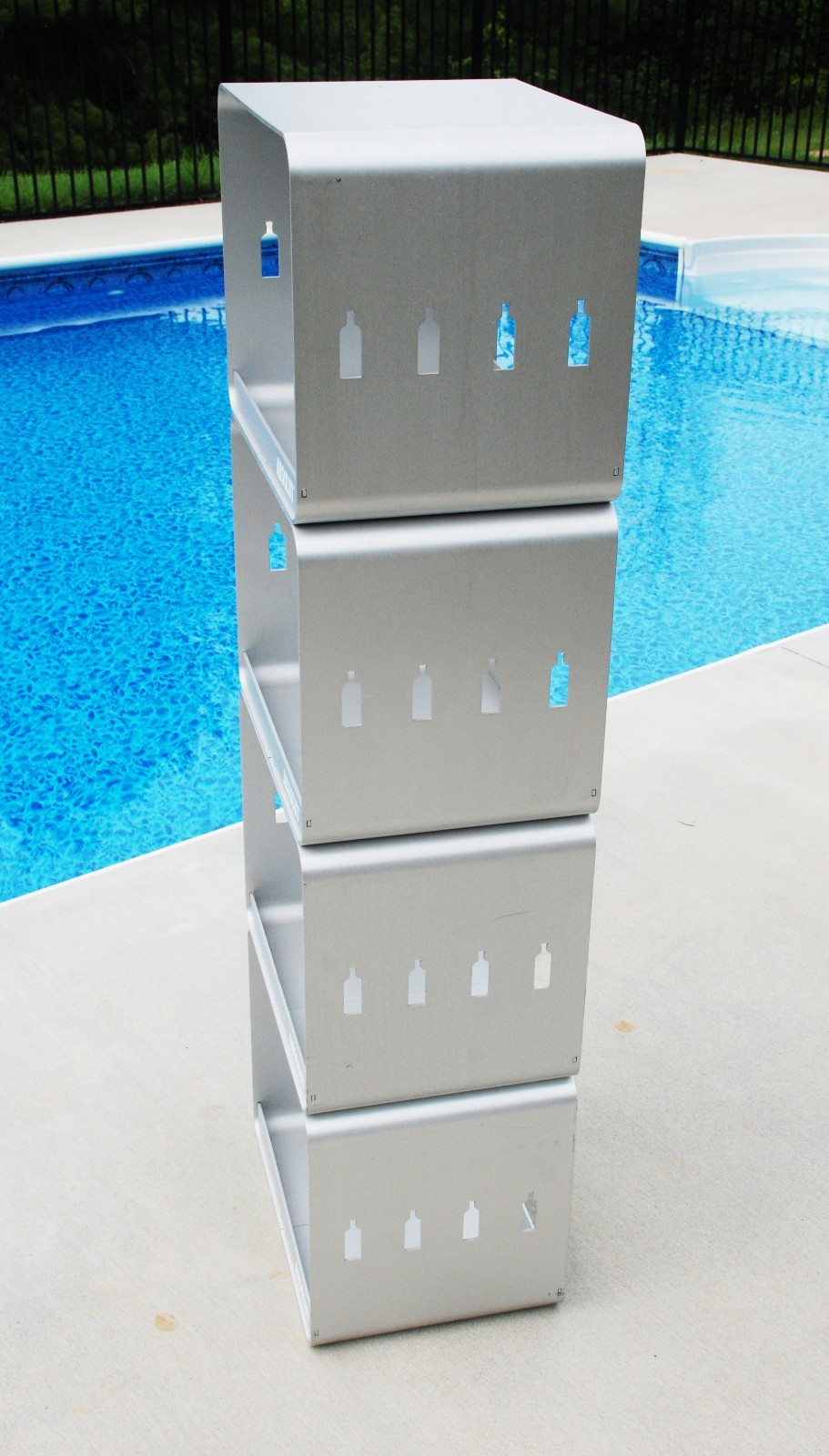 Absolut Vodka Store Display Cubes Aluminum Bookcase Book Shelf  Local Pickup