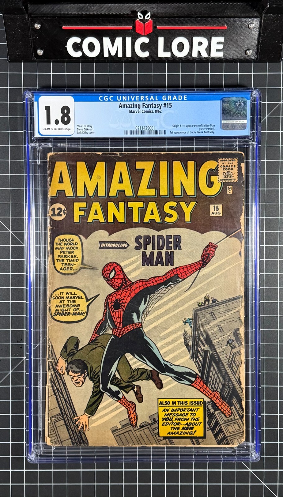 【激レア】Amazing Fantasy #15 Facsimile CGC 激レア】Amazing Fantasy #15 Facsimile CGC Amazing Fantasy