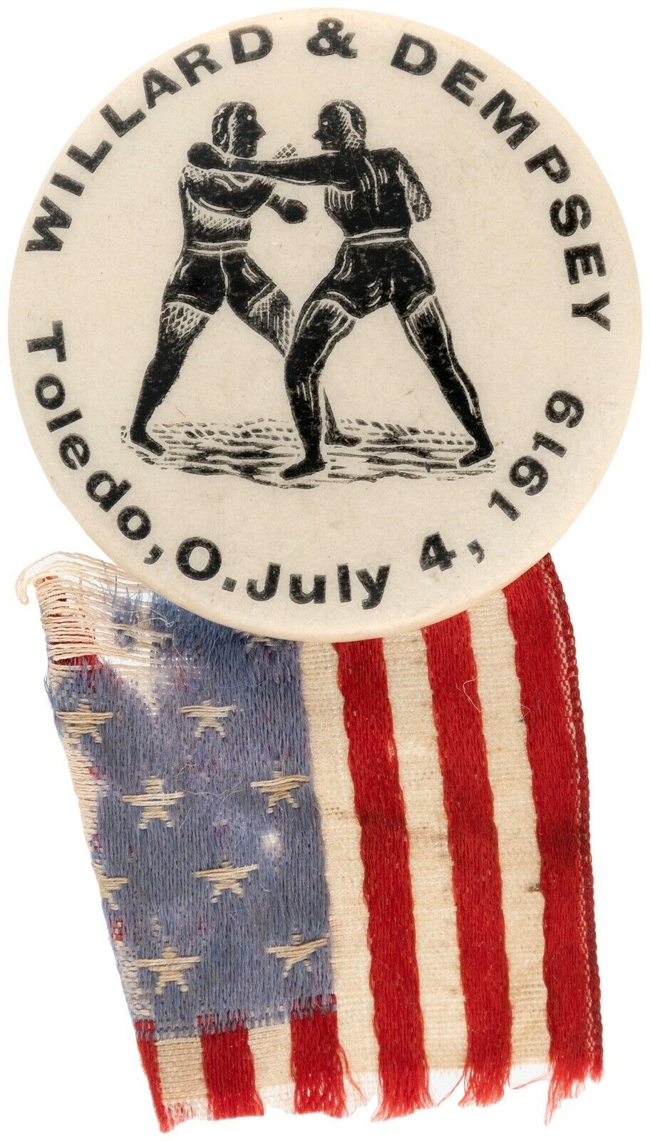 Rare July 4 1919 Boxing Jack Dempsey Jess Willard Toledo Ohio Fight Pin Buttonのebay公認海外通販 セカイモン