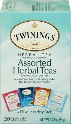 Twinings Assorted Herbal Teas Bags 4 Flavour Variety Pack Caffeine Free
