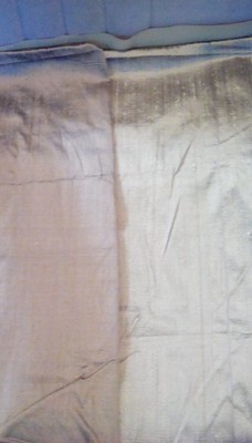 100% Dupioni silk_2 shades iridescent taupe_0.5 yd & 0.7 yd, 54