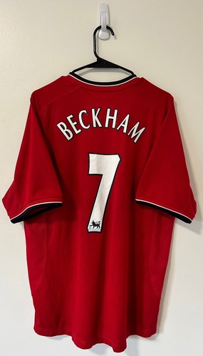 Manchester United Jersey Home 2001/02 Beckham #7 (L) | eBay