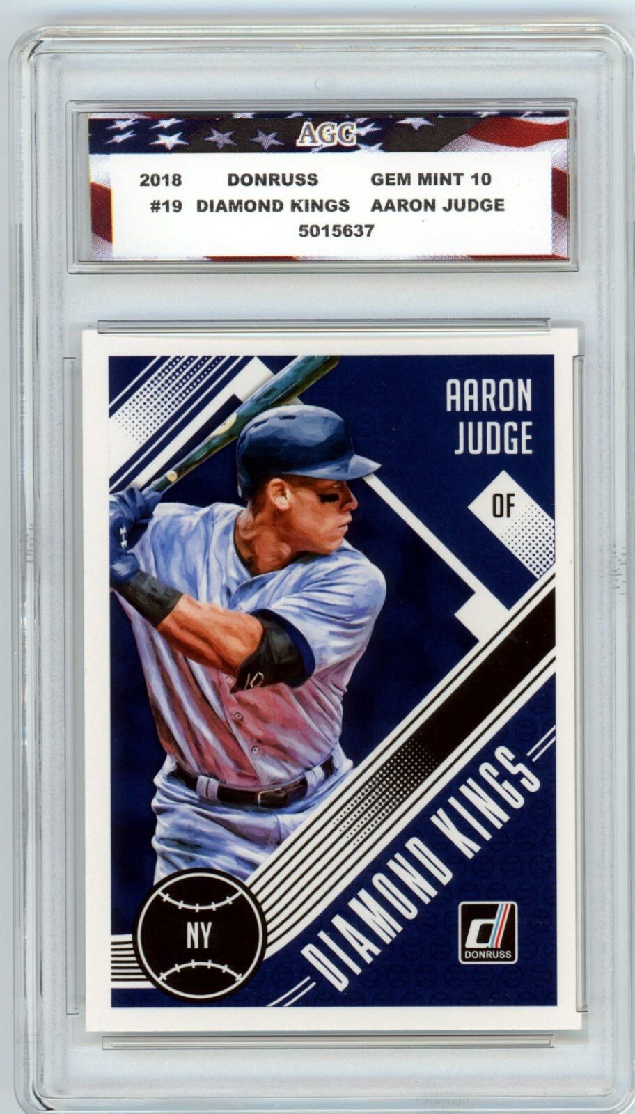 2018 Donruss Diamond Kings #19 Aaron Judge AGC 10 Gem Mint