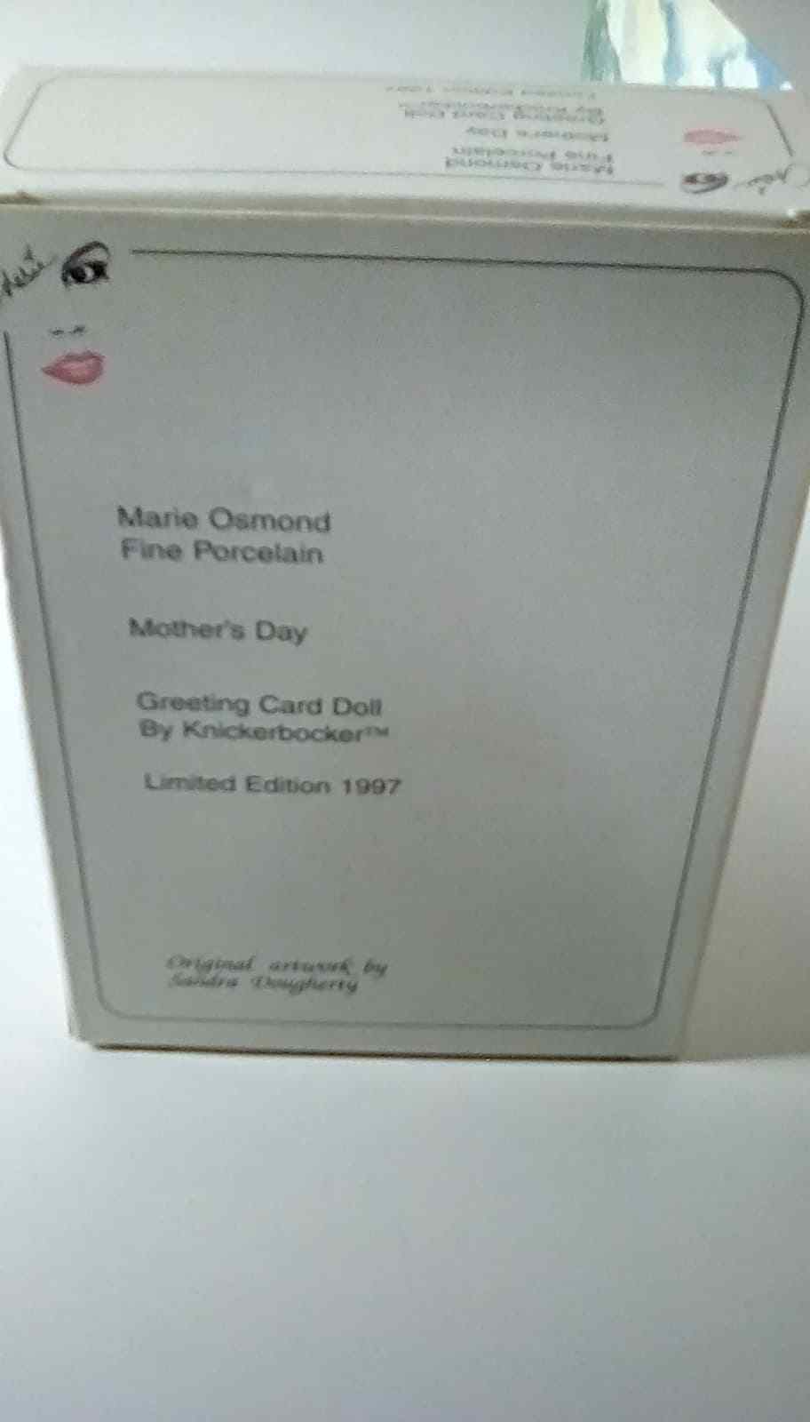 Marie Osmond Greeting Card Doll Mother's Day 1997 Limited Edition