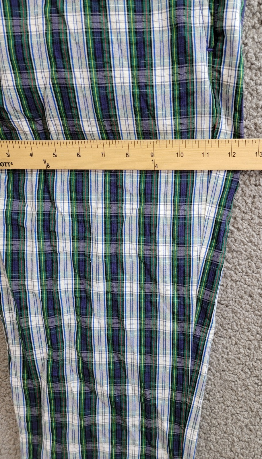 Polo Ralph Lauren Classic-Fit Seersucker Pants Men's 32/32 White/Navy Belt Loops - Picture 6 of 17
