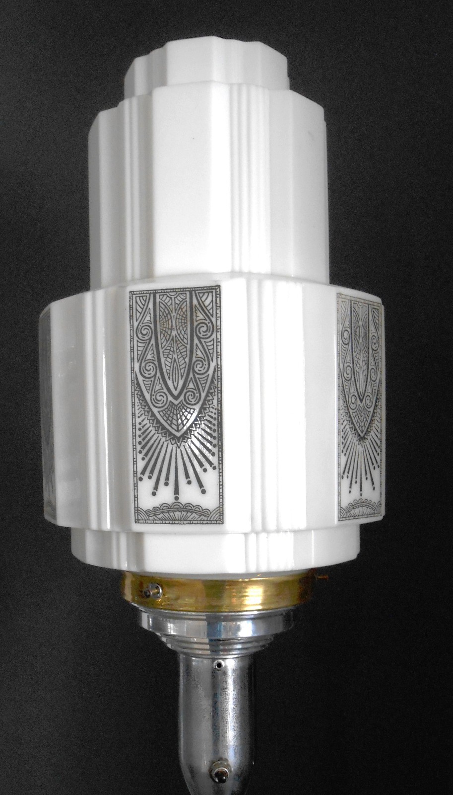 Multiple Sclerosis Inspired  Skyscraper Shade Mid Century Modern Floor Lamp