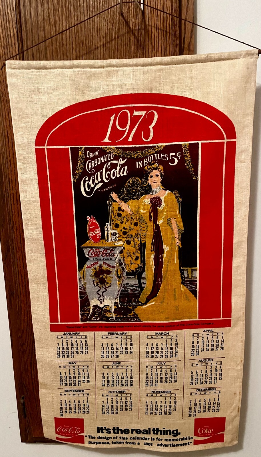 割引クーポン COLA COCA MESH CONDITION EXCELLENT 1973 CALENDAR PROMOTIONAL カレンダー・スケジュール