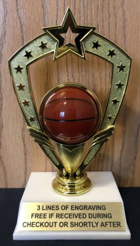 Basketball Trophy - Free Engraving - Assembly Required