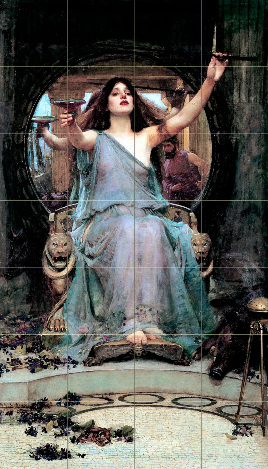 J・W・ウォーターハウス Art John William Waterhouse Ceramic Mural Backsplash Bath