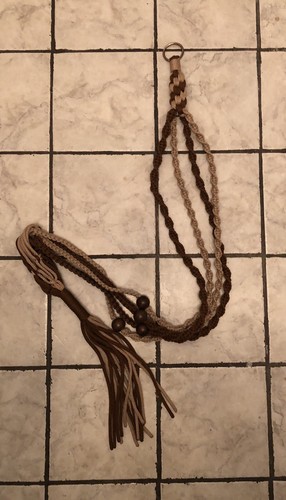 Vintage Macrame Plant Hanger 80” Long