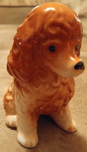 Vintage Bone China DOG Figurine ~ Hand Painted, Taiwan