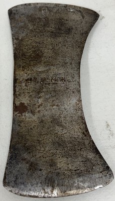 Vtg. CRAFTSMAN Double-bit Axe Reg. Trademark 2 Line Logo S Sided Ax Clean Green