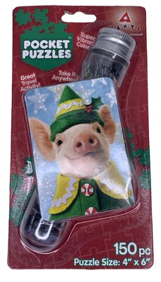 New Avanti Pocket Puzzle Pig Christmas 150 Pieces 4  X 6  Item# 1621 New SXM1