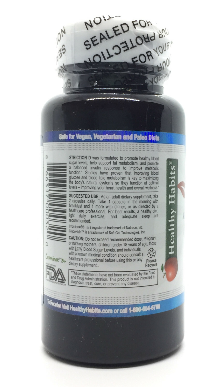 StrictionD Natural Way Support Healthy Blood Sugar Striction D NEW 1