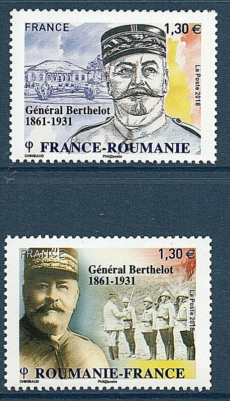 Timbres 5288-5289 Neuf Xx - General Berthelot - Emission Commune Roumanie