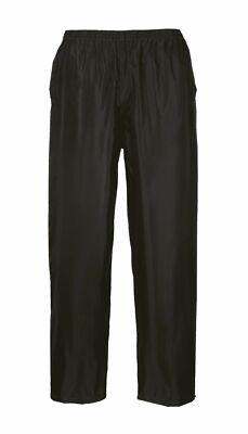 Portwest S441 Mens Waterproof Rain Pants Lightweight Adjustable Safety Overpants