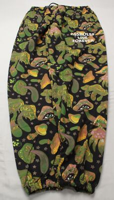 A**holes Live Forever Unisex Adults Graphic Joggers EJ1 Black/Multi Size 2XL 