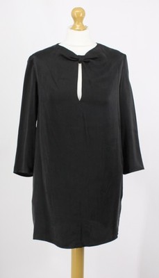 PIERRE BALMAIN WOMENS DRESS BOW DETAIL SIZE 42 BLACK RRP £310 IB