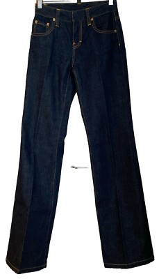EUC Authentic Dsquared2 Women's Dark Blue Wide Leg Jeans Size IT 38