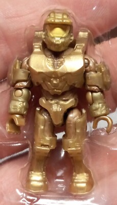 Halo Mega Construx GOLD MASTER CHIEF Figure from the 20th Anniversary Set! New!