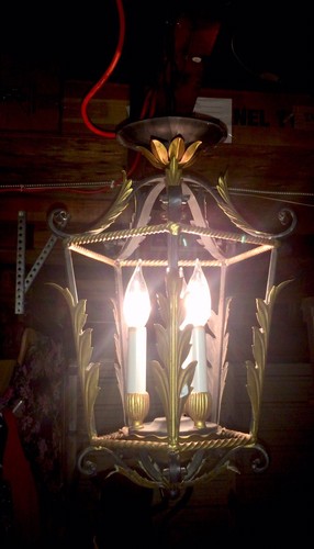 True Vintage Gothic Architecture - Metal Ceiling Lamp