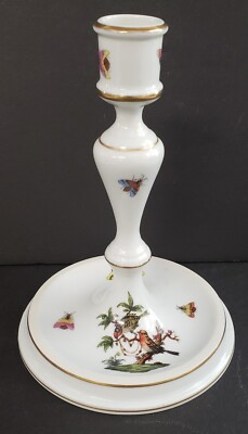Herend Rothschild Bird 7'' Candle Holder