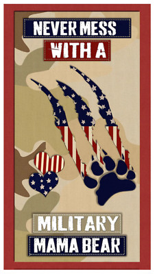 Homefront Girl: Mama Bear Panel- Skytel Fabrics