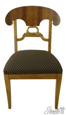 F55875EC: HENREDON Empire Regency Walnut Side Chair
