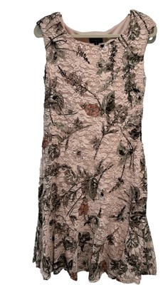 NWT Connected Apparel Sz 10 Dressy/Formal Women Pink Sleeveless Lace Dress