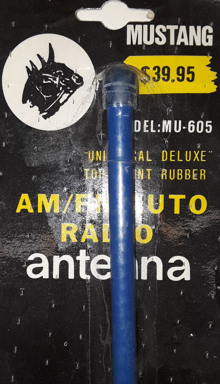 Universal Deluxe AUTO AM/FM Radio Antenna Mustang MU-605 (New!) Multi-Colored