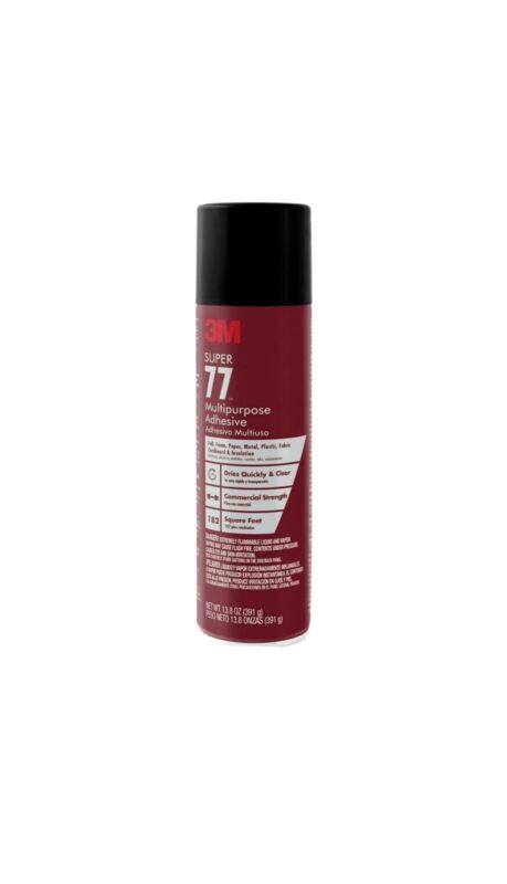 3M Super 77 Multipurpose Spray Adhesive, 13.8 oz - FREE SHIPPING