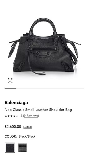 24PF new/BALENCIAGA ネオカゴーレミニトートバッグ Bag Black 24PF new/BALENCIAGA ネオカゴーレミニトートバッグ Bag Black