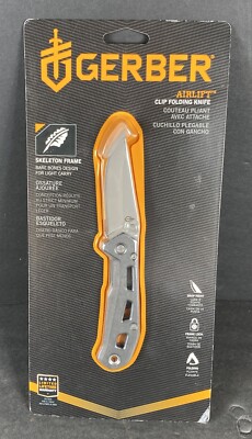 GERBER AIRLIFT Clip Folding Pocket Knife 