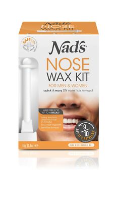 Nad's Nose Wax Kit for Men & Women 2.4 Ounces Application comfort Ideal Nostrils